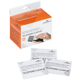 Artikelbild 1 für DURABLE Bildschirm-Reinigungstücher TELEPHONE CLEAN 50 weiß, 50 Tücher, Artikelnummer 363529