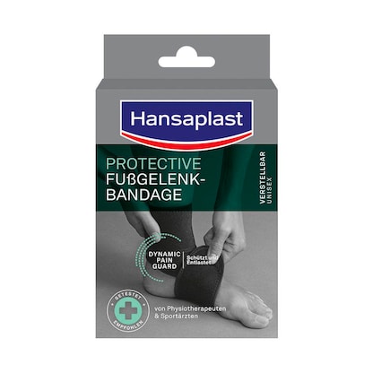 Artikelbild für Hansaplast Sprunggelenkbandage PROTECTIVE 02579 schwarz, 1 St., Artikelnummer 577456