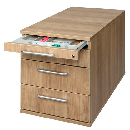 Artikelbild 7 für HAMMERBACHER Solid TC30 Rollcontainer nussbaum 4 Auszüge 42,8 x 80,0 x 51,2 cm, Artikelnummer 293528