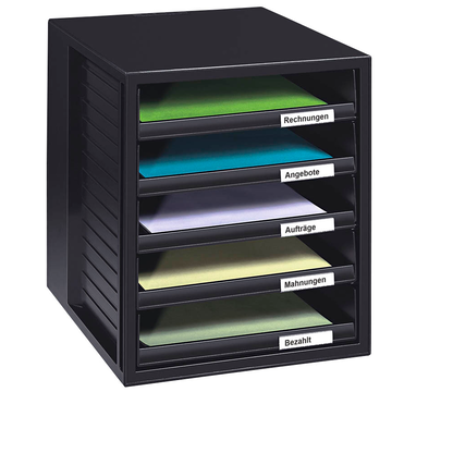 Artikelbild 3 für HAN Schubladenbox Schrank-Set schwarz 1401-13D, DIN A4 mit 5 Schubladen, 1 St., Artikelnummer 359042