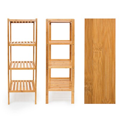 Artikelbild 5 für relaxdays Beistellregal braun 34,0 x 33,0 x 110,0 cm, 1 St., Artikelnummer 448813