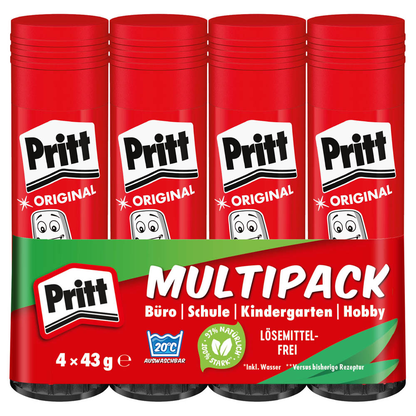 Artikelbild für Pritt ORIGINAL Klebestifte 43,0 g, 4 St., Artikelnummer 732307