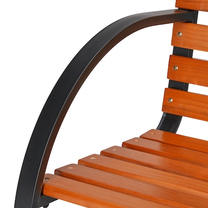 Artikelbild 6 für relaxdays Gartenbank 10036068_0 braun Metall 123,0 cm, Artikelnummer 768232