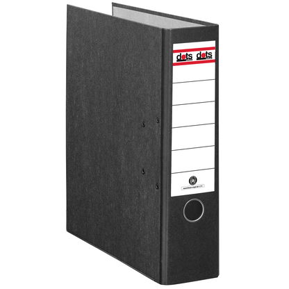 Artikelbild 2 für dots Ordner schwarz marmoriert Karton 8,0 cm DIN A4, 1 St., Artikelnummer 529917