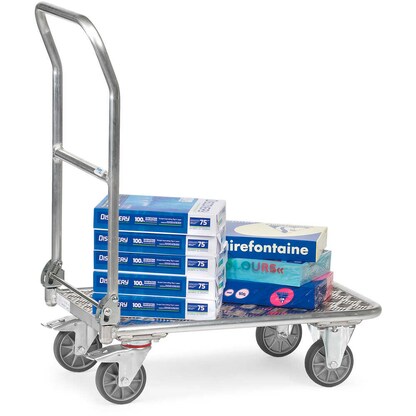 Artikelbild für fetra Transportwagen klappbar Alu 1133 silber 47,0 x 81,5 x 93,0 cm bis 200,0 kg, Artikelnummer 746018