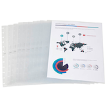 Artikelbild 1 für OXFORD Prospekthüllen Vario Zipp DIN A4 transparent genarbt 0,08 mm, 10 St., Artikelnummer 135806