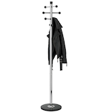 Artikelbild 1 für ALCO Kleiderständer 2807-30 silber Metall 8 Haken 38,0 x 175,0 cm, Artikelnummer 580706