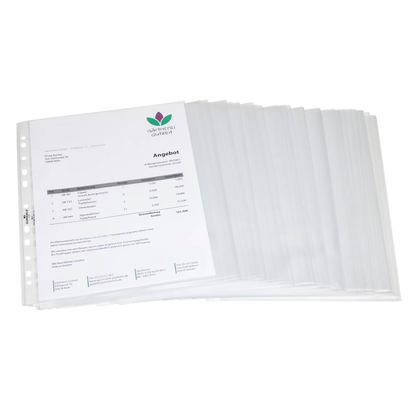 Artikelbild 2 für DURABLE Prospekthüllen DIN A4 transparent genarbt 0,06 mm, 100 St., Artikelnummer 238915