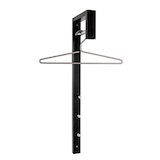 Artikelbild 1 für HAKU Möbel Wandgarderobe 89545 schwarz Metall 3 Haken 4,0 x 70,0 cm, Artikelnummer 553083