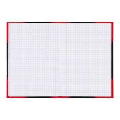 Artikelbild 3 für Bantex Notizbuch Chinakladde DIN A5 kariert, schwarz/rot Hardcover 192 Seiten, 1 St., Artikelnummer 429504