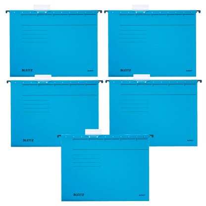 Artikelbild 3 für LEITZ Hängemappen ALPHA® 1985 blau, 5 St., Artikelnummer 322178