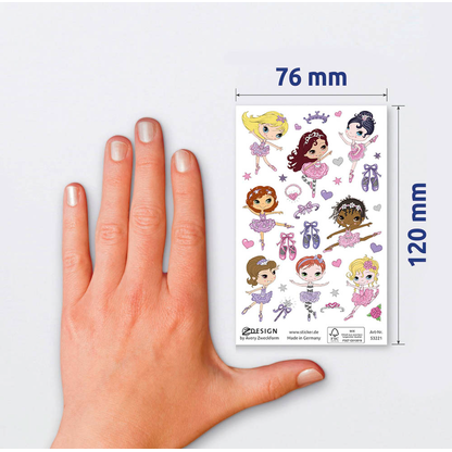 Artikelbild 9 für AVERY Zweckform Aufkleber-Set 59990 für Mädchen, 386 Etiketten, Artikelnummer 288074