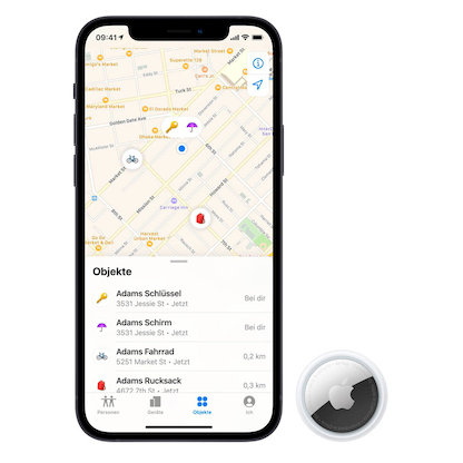 Artikelbild 7 für Apple AirTag 4er-Pack Bluetooth-Tracker, Artikelnummer 490023