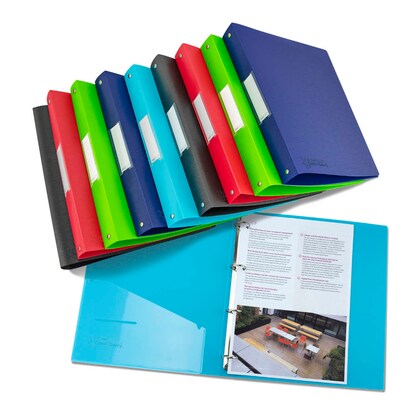 Artikelbild für RAPESCO® Ringbuch 4-Ringe grün, rot, schwarz, dunkelblau, hellblau 3,5 cm DIN A4, 10 St., Artikelnummer 715886