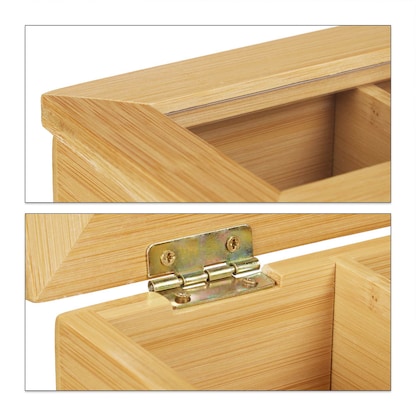 Artikelbild 4 für relaxdays Teebox braun 37,0 x 20,0 cm, 1 St., Artikelnummer 401293