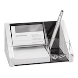 Artikelbild 1 für WEDO Schreibtisch-Organizer Exklusiv glasklar/schwarz Acryl 4 Fächer 16,4 x 9,7 x 8,9 cm, Artikelnummer 456710