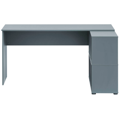 Artikelbild 4 für MÖBELPARTNER 500 Schreibtisch blaugrau rechteckig, Wangen-Gestell blau 150,0 x 65,0 cm, Artikelnummer 823843