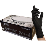 Artikelbild 1 für NITRAS MEDICAL unisex Einmalhandschuhe BLACK WAVE schwarz Größe M, 100 St., Artikelnummer 684823