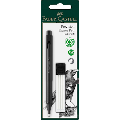 Artikelbild für FABER-CASTELL Radierstift PRECISION ERASER PEN weiß, 1 St., Artikelnummer 443399