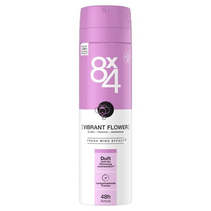 Artikelbild für 8x4 VIBRANT FLOWER Deo-Spray 150,0 ml, Artikelnummer 578619