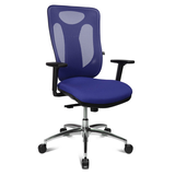 Artikelbild 1 für Topstar Bürostuhl Sitness Net Pro 100, NN39T T38 Stoff blau, Gestell alu, Artikelnummer 433058