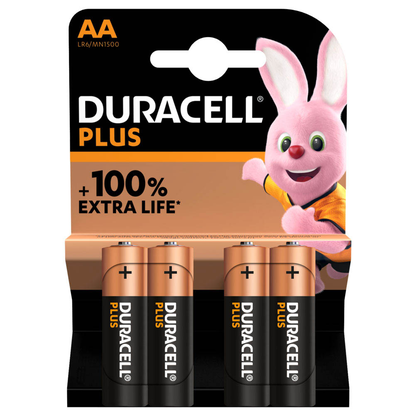 Artikelbild für DURACELL Batterien PLUS Alkali-Mangan Mignon AA 1,5 V, 4 St., Artikelnummer 561684