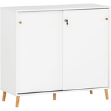 Artikelbild 1 für MÖBELPARTNER Schiebetürenschrank 500, 701787 weiß 1 Fachboden 100,1 x 41,0 x 92,6 cm, Artikelnummer 823957