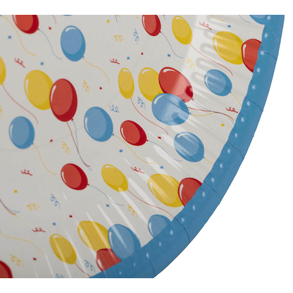 Artikelbild 3 für PROnappe Pappteller Ballons mehrfarbig Ø 23,0 cm, 10 St., Artikelnummer 345339