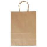 Artikelbild 1 für folia Papier-Tragetaschen L braun 24,0 x 31,0 cm, 20 St., Artikelnummer 596054