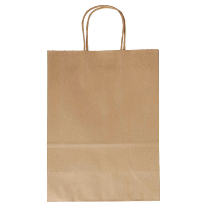 Artikelbild für folia Papier-Tragetaschen L braun 24,0 x 31,0 cm, 20 St., Artikelnummer 596054