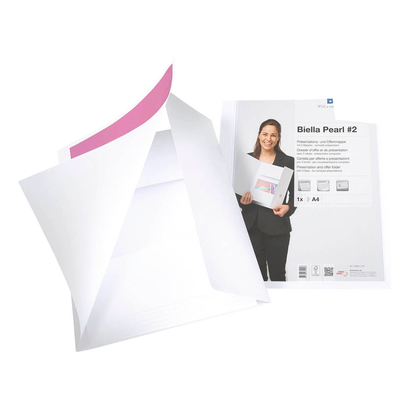 Artikelbild für Biella Angebotsmappe Pearl 2 DIN A4 weiß, 1 St., Artikelnummer 130599