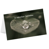 Artikelbild 1 für LUMA Trauerkarte Tropfen LU2239 DIN B6, 1 St., Artikelnummer 141451