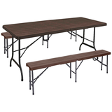 Artikelbild 1 für Garden Pleasure Bierzeltgarnitur TABORA, schwarz Kunststoff, Metall, 3-teilig, Artikelnummer 795167