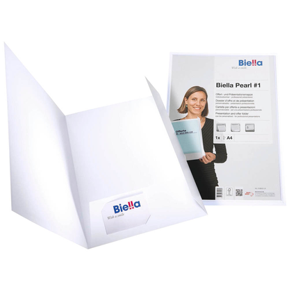Artikelbild für Biella Angebotsmappe Pearl 1 DIN A4 weiß, 1 St., Artikelnummer 130587