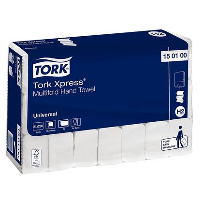 Artikelbild 3 für TORK Papierhandtücher 150100 Xpress® H2 Universal Interfold-Falzung 1-lagig 4.830 Tücher, Artikelnummer 475196