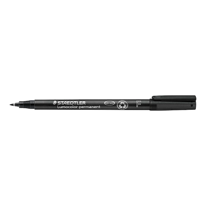 Artikelbild 2 für STAEDTLER Lumocolor Folienstifte schwarz 0,6 mm permanent, 10 St., Artikelnummer 147801