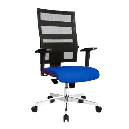 Artikelbild 2 für Topstar Bürostuhl X-Pander, 9590T380 Stoff blau, Gestell alu, Artikelnummer 986356
