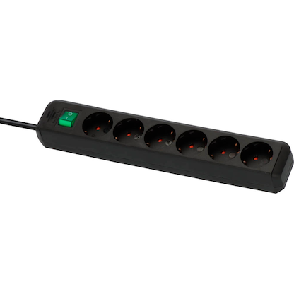 Artikelbild 10 für brennenstuhl Eco-Line 6-fach Steckdosenleiste mit Schalter 1,5 m schwarz, Artikelnummer 554586