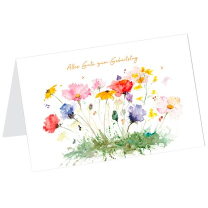 Artikelbild für LUMA Geburtstagskarte Blumenwiese LU2534 DIN B6, 1 St., Artikelnummer 141479