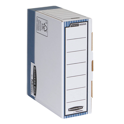 Artikelbild 6 für Bankers Box Archivboxen Bankers Box weiß/blau 10,8 x 26,5 x 32,7 cm, 10 St., Artikelnummer 693259