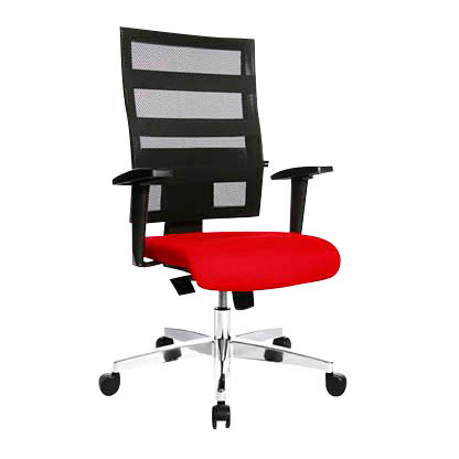 Artikelbild 2 für Topstar Bürostuhl X-Pander, 9590T310 Stoff rot, Gestell alu, Artikelnummer 986364
