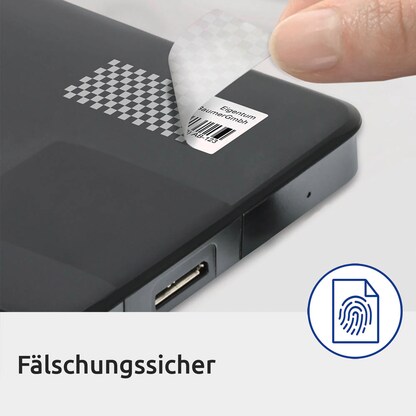 Artikelbild 10 für AVERY Zweckform Sicherheitsetiketten L6114-20 weiß 63,5 x 29,6 mm, 20 Blatt, Artikelnummer 843223