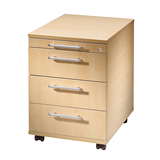 Artikelbild 1 für HAMMERBACHER Sira Rollcontainer ahorn 4 Auszüge 42,8 x 58,0 x 59,0 cm, Artikelnummer 197004