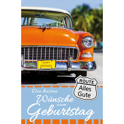 Artikelbild 2 für LUMA Geburtstagskarte Oldtimer LU943 DIN B6, 1 St., Artikelnummer 798292