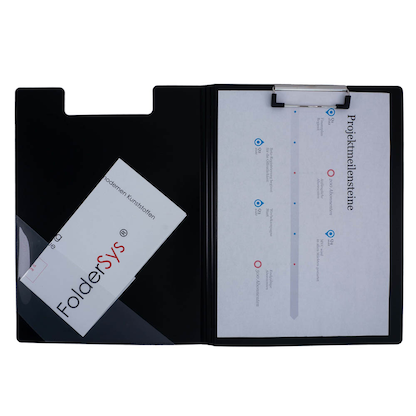 Artikelbild 5 für FolderSys Klemmbrettmappe 80003-30 DIN A4 schwarz Kunststoff, 1 St., Artikelnummer 812560