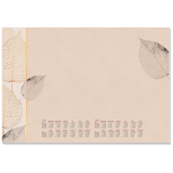 Artikelbild 1 für SIGEL Schreibtischunterlage Natural Leaves 2026/2027 creme Papier 59,5 x 41,0 cm, 30 Blatt, Artikelnummer 585634
