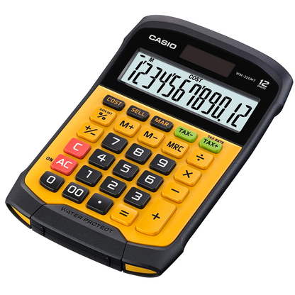 Artikelbild für CASIO WM-320MT Tischrechner schwarz/gelb, Artikelnummer 217880