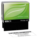 Artikelbild 1 für COLOP Textstempel, individualisierbar Printer 40 Green Line selbstfärbend schwarz ohne Logo, 1 St., Artikelnummer 752451