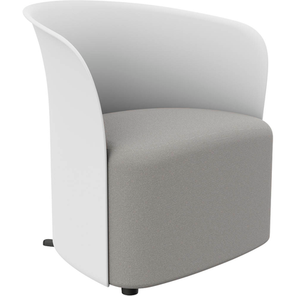 Artikelbild für meet powered by PAPERFLOW Sessel CROWN weiß schwarz Stoff 73,0 x 63,5 x 69,0 cm, 1 St., Artikelnummer 300861