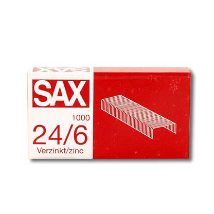 Artikelbild für sax design Heftklammern 24/6, 1.000 St., Artikelnummer 387308